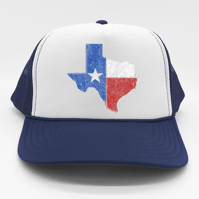 Grunge Distressed Texas Logo Trucker Hat