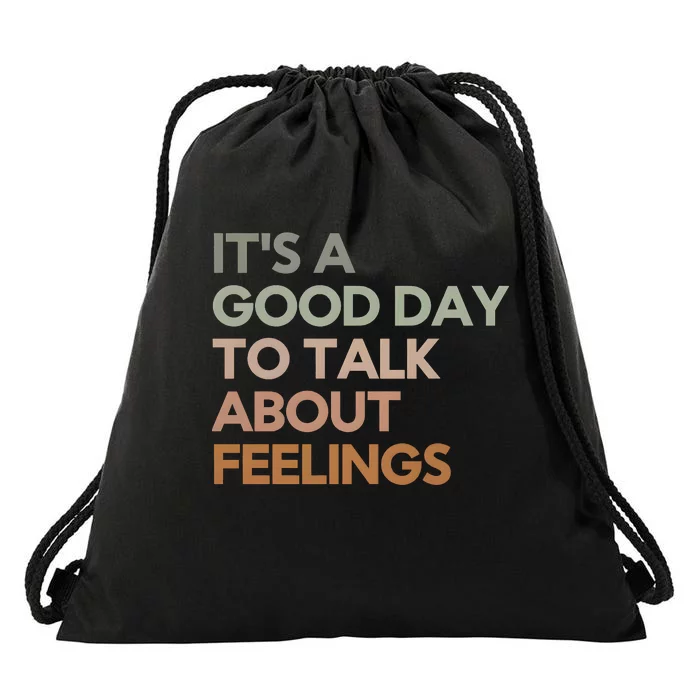 Good Day To Talk About Feelings Guidance Counselor Drawstring Bag