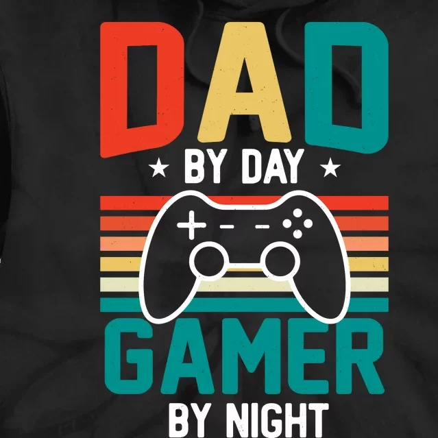 Gamer Dad T Design Tie Dye Hoodie