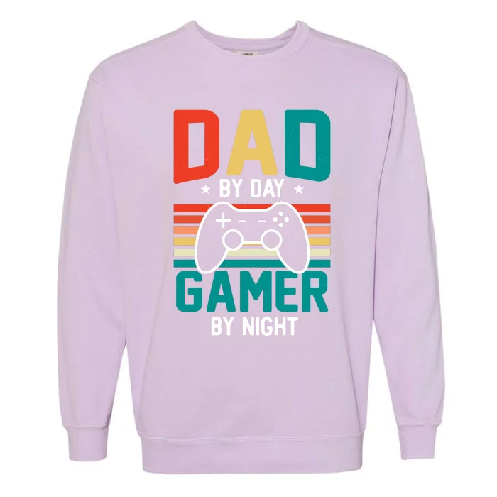 Gamer Dad T Design Garment-Dyed Sweatshirt