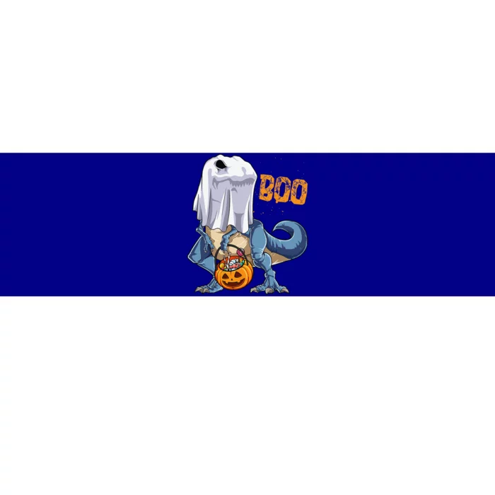 Ghost Dinosaur T Rex Funny Boo Halloween Pumpkin Bumper Sticker