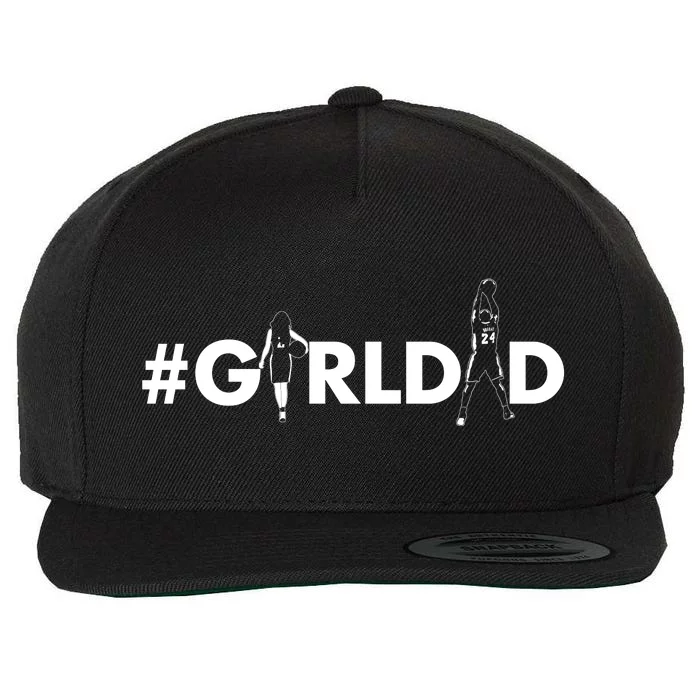 Girl Dad Tribute Dunking Tribute Girldad Father Of Daughters Wool Snapback Cap