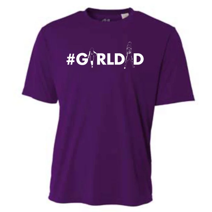 Girl Dad Tribute Dunking Tribute Girldad Father Of Daughters Cooling Performance Crew T-Shirt