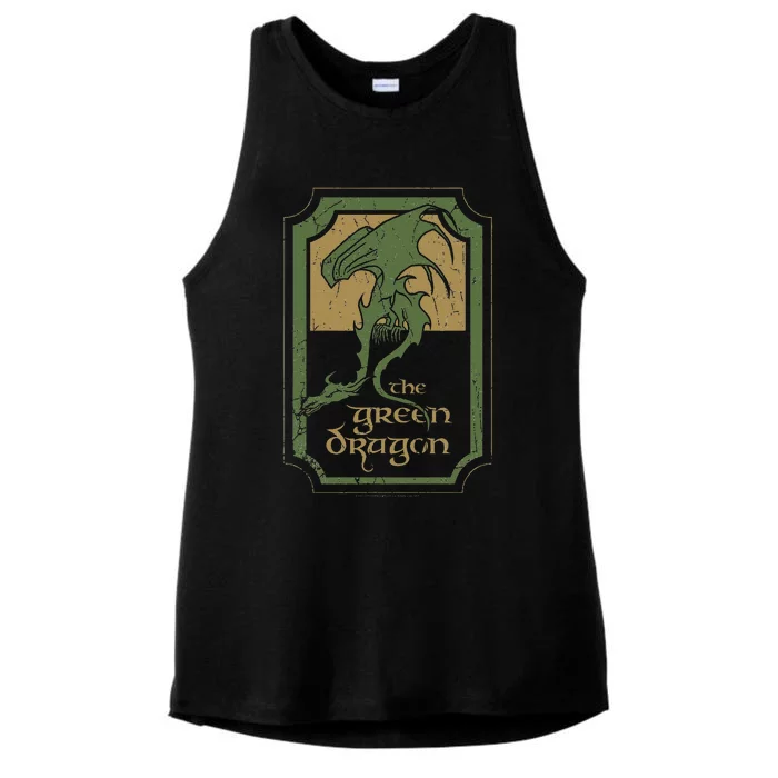 Green Dragon Tavern Ladies Tri-Blend Wicking Tank