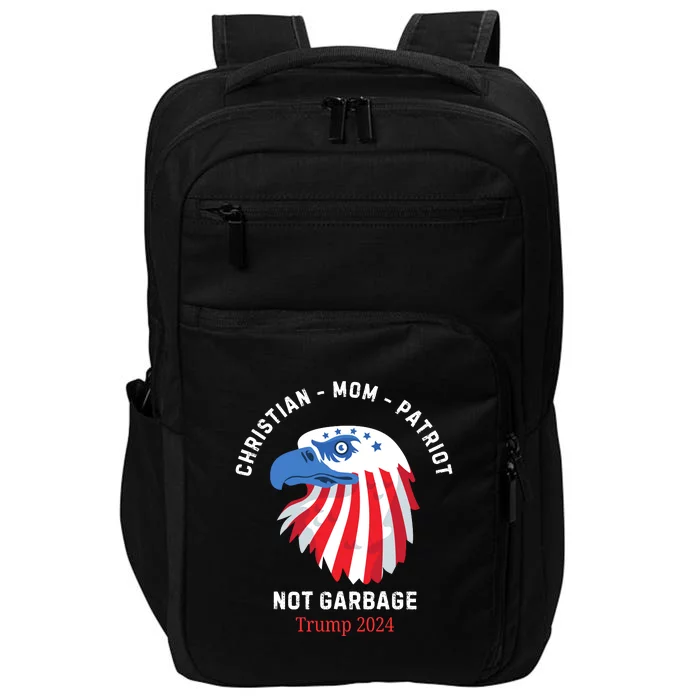 Garbage Donald Trump Maga Republican Mom Christian Patriot Impact Tech Backpack