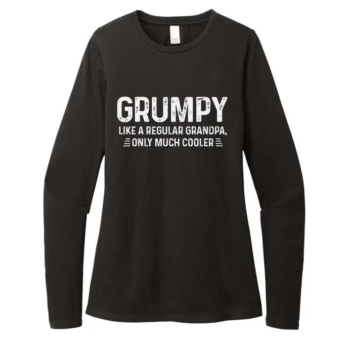 Grumpy Definition Tee Like A Regular Grandpa Only Cooler Womens CVC Long Sleeve Shirt