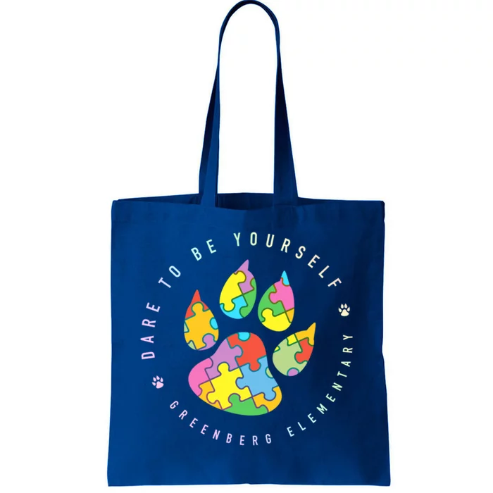 Greenberg Dare To Be Yourself Autism Funny Gift Tote Bag