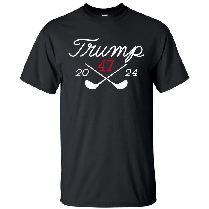 Golf Donald Trump 47 2024 Tall T-Shirt