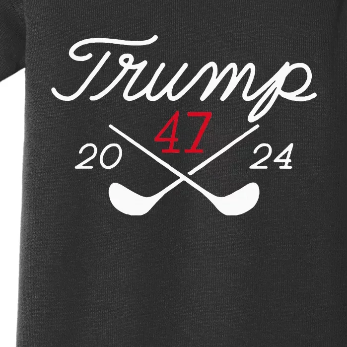 Golf Donald Trump 47 2024 Baby Bodysuit