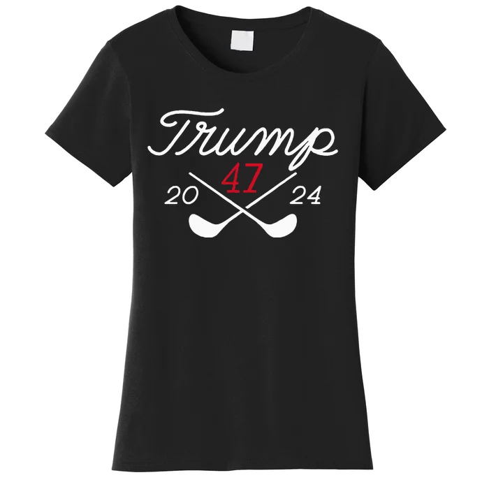 Golf Donald Trump 47 2024 Women's T-Shirt