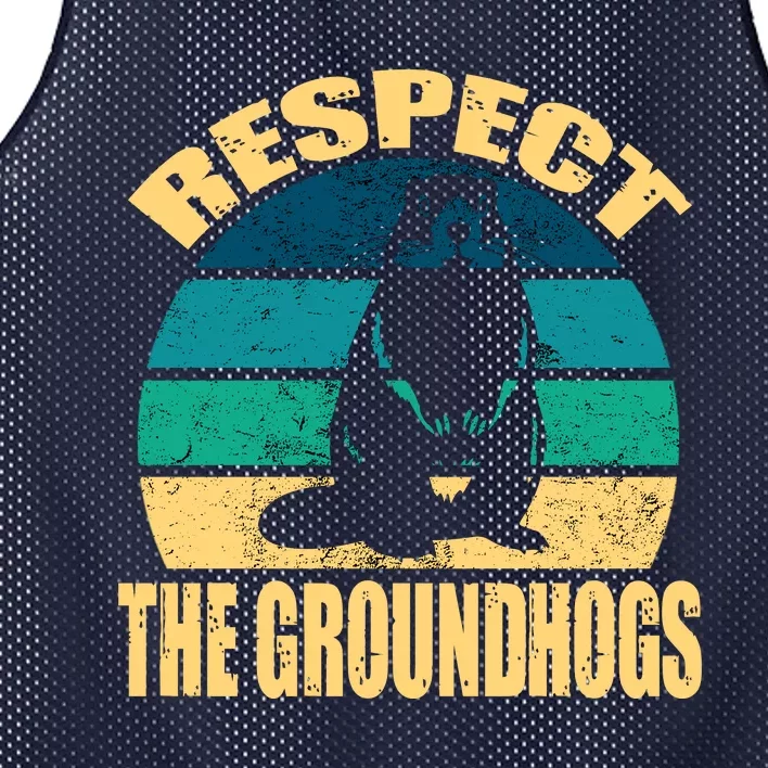 Groundhog DayRespect The Groundhog Mesh Reversible Basketball Jersey Tank