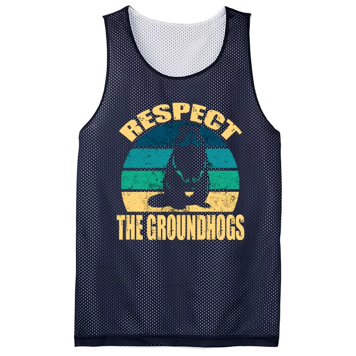 Groundhog DayRespect The Groundhog Mesh Reversible Basketball Jersey Tank