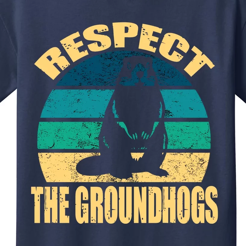 Groundhog DayRespect The Groundhog Kids T-Shirt