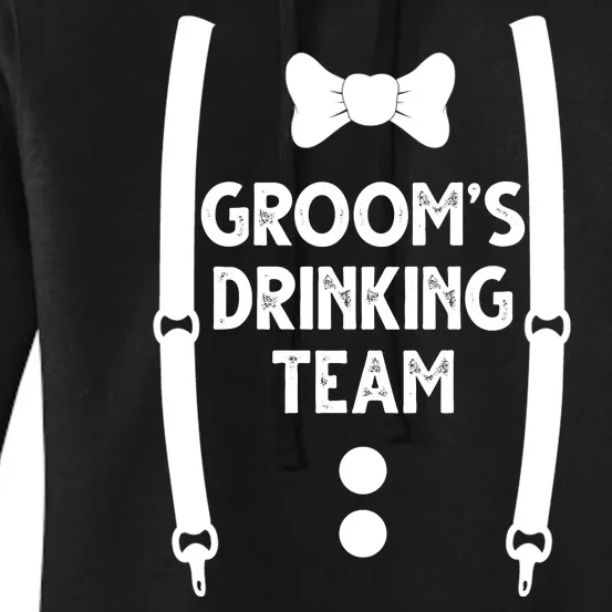 Grooms Drinking Team Funny Wedding Suit Women's Pullover Hoodie