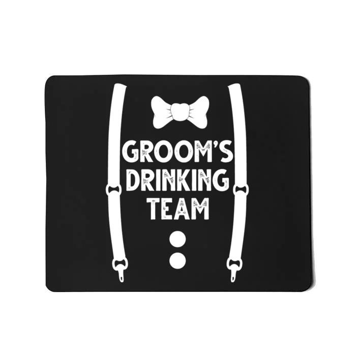 Grooms Drinking Team Funny Wedding Suit Mousepad