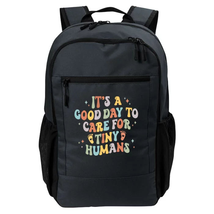 Good Day To Care For Tiny Humans Groovy Nurse Daily Commute Backpack