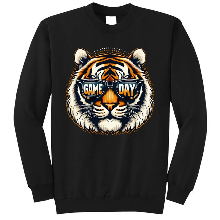 Game Day Thanksgiving Tiger Cool Touchdown American Football Tall Sweatshirt