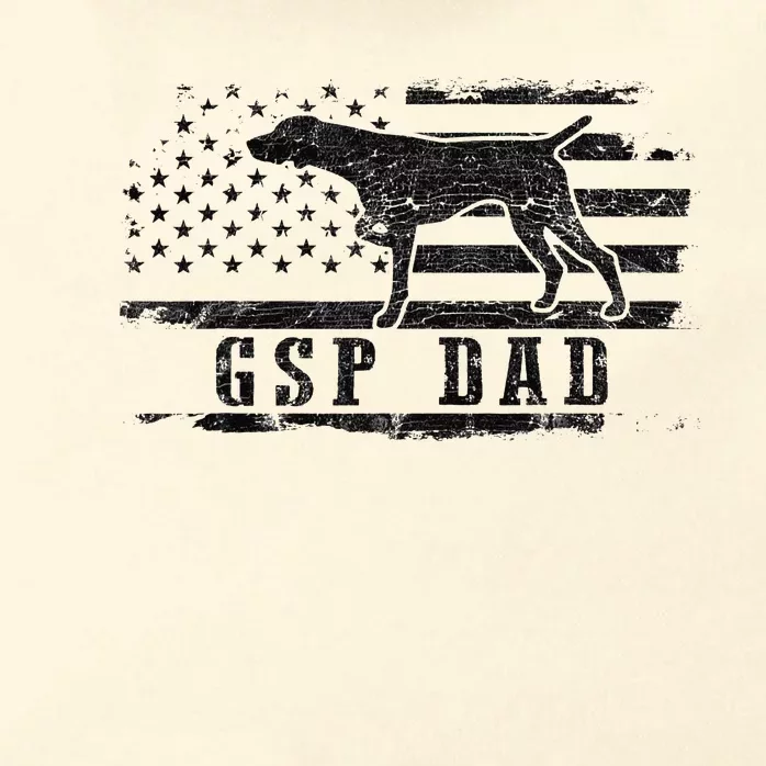 GSP Dad USA American Flag German Shorthaired Pointer Dog Zip Tote Bag