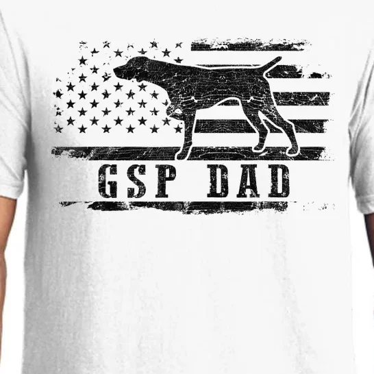 GSP Dad USA American Flag German Shorthaired Pointer Dog Pajama Set