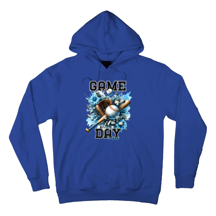 Game Day Vibes Baseball Funny Design Gift Hoodie