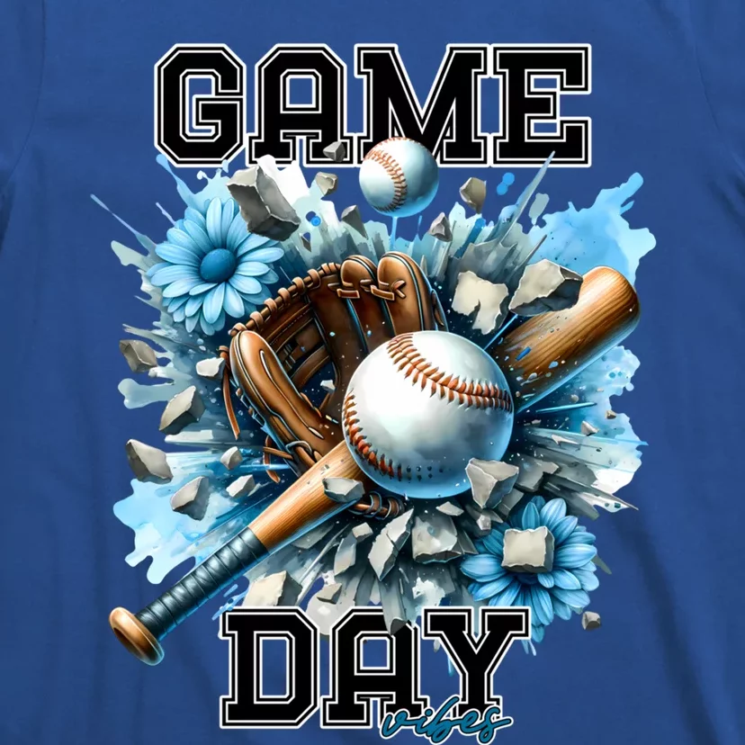 Game Day Vibes Baseball Funny Design Gift T-Shirt