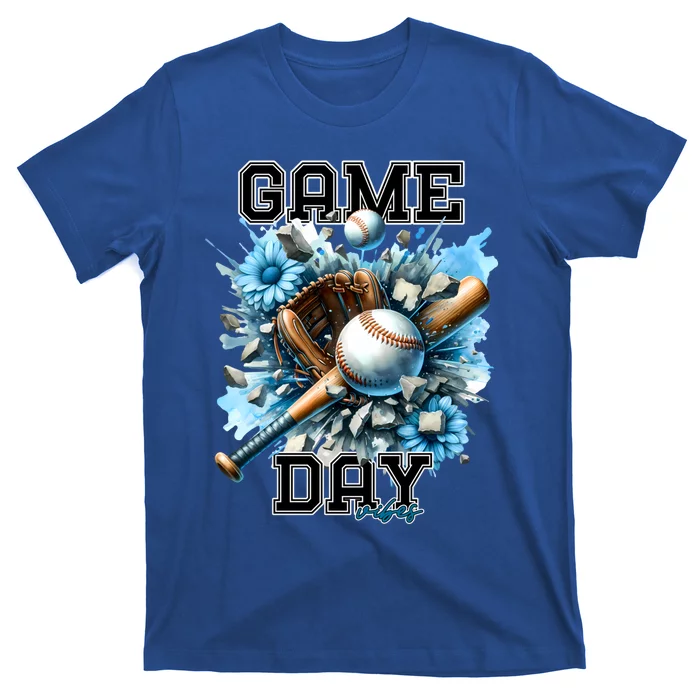 Game Day Vibes Baseball Funny Design Gift T-Shirt