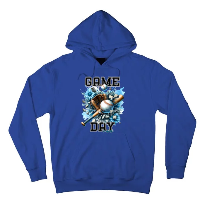 Game Day Vibes Baseball Funny Design Gift Tall Hoodie