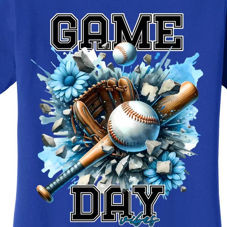 Game Day Vibes Baseball Funny Design Gift Women's T-Shirt