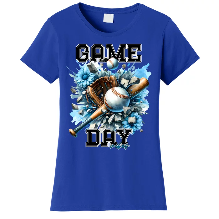 Game Day Vibes Baseball Funny Design Gift Women's T-Shirt