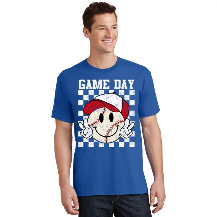 Game Day Vibes Baseball Gift MotherS Baseball Life Gift T-Shirt