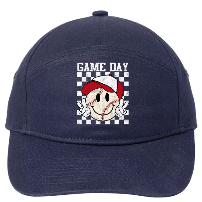 Game Day Vibes Baseball Gift MotherS Baseball Life Gift 7-Panel Snapback Hat