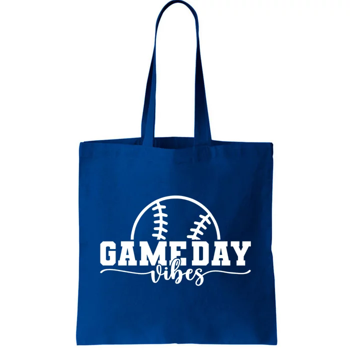 Game Day Vibes Baseball Cute Gift Mom Baseball Life Mother Gift Tote Bag