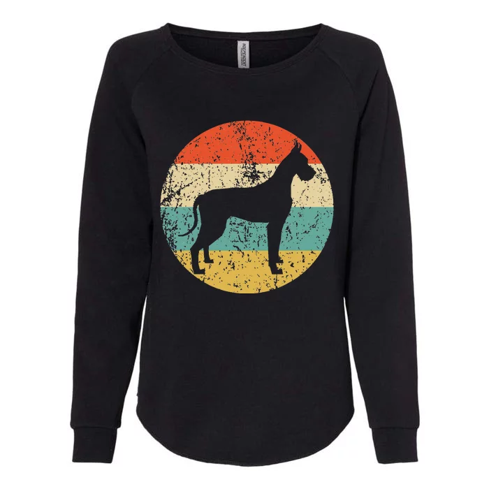 Great Dane Vintage Retro Great Dane Dog Womens California Wash Sweatshirt