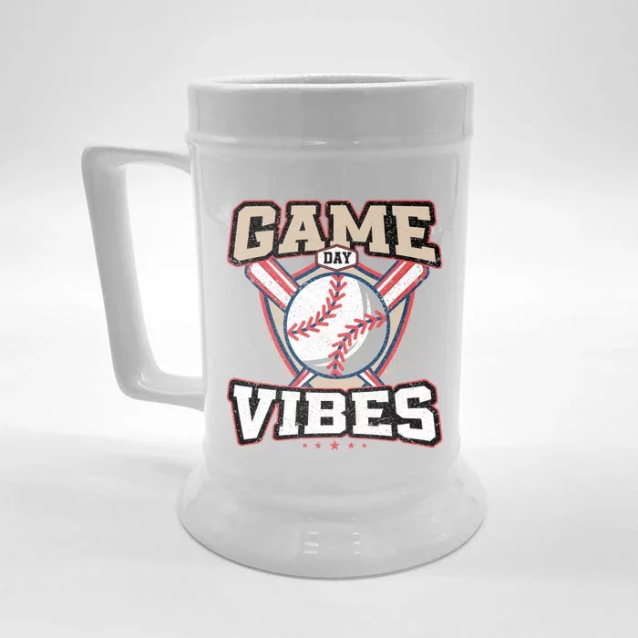 Game Day Vibes Gift Front & Back Beer Stein