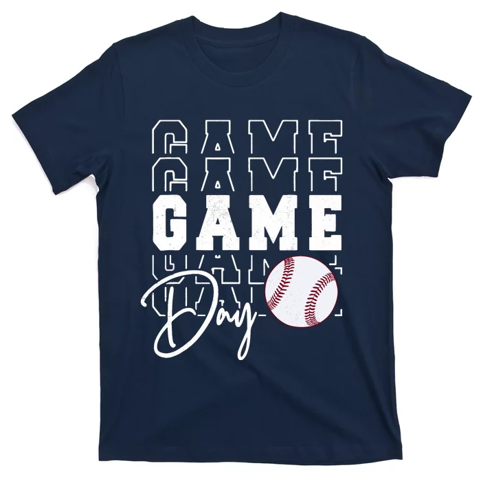 Game Day Vibes Baseball Girl Mom Baseball Life T-Shirt