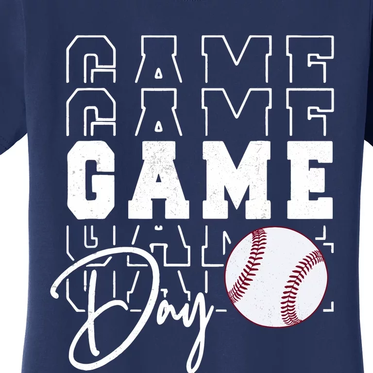 Game Day Vibes Baseball Girl Mom Baseball Life Women's T-Shirt