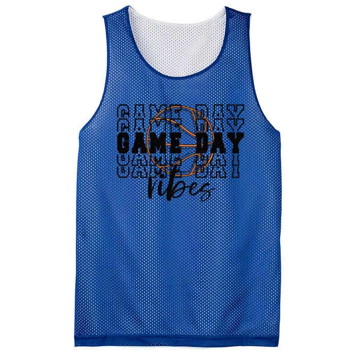 Game Day Vibes Basketball Game Day Gift Mesh Reversible Basketball Jersey Tank