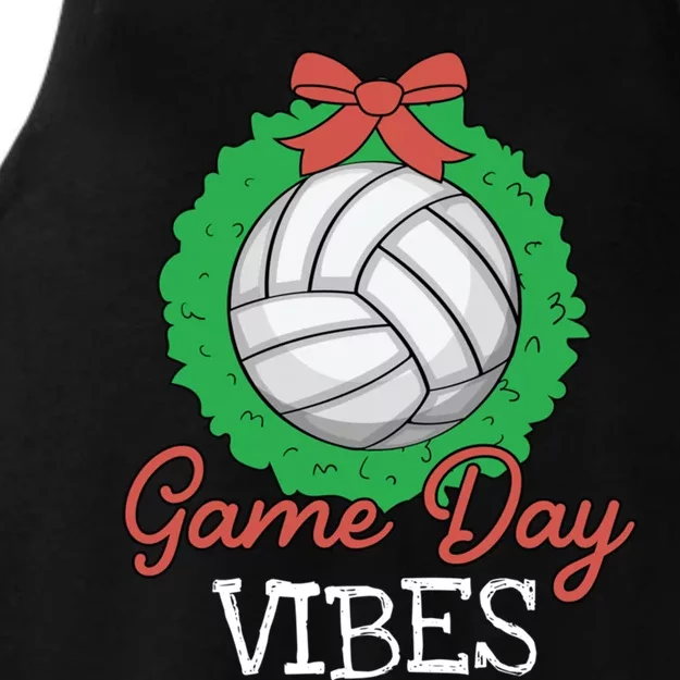 Game Day Vibes Christmas Cool Xgiftmas Pajama Volleyball Player Funny Gift Ladies Tri-Blend Wicking Tank