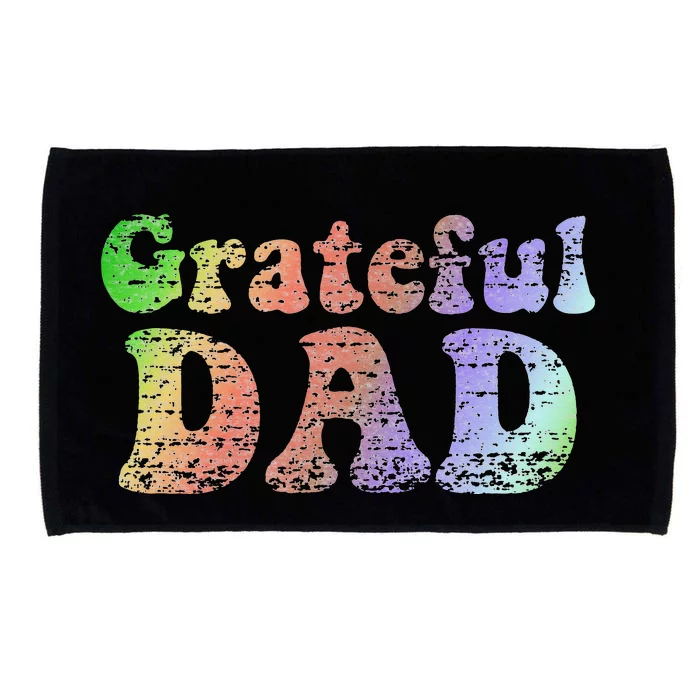 Grateful Dad Vintage Father's Day Gift Microfiber Hand Towel