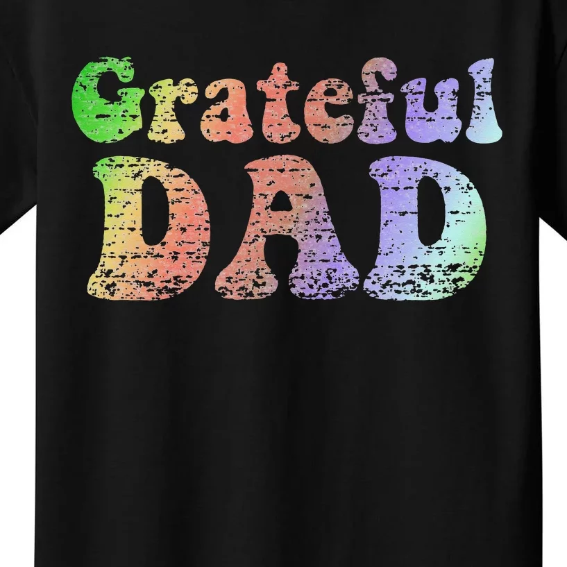 Grateful Dad Vintage Father's Day Gift Kids T-Shirt