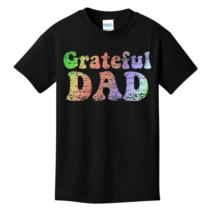 Teeshirtpalace Grateful Dad Vintage Father's Day Gift Kids T-Shirt