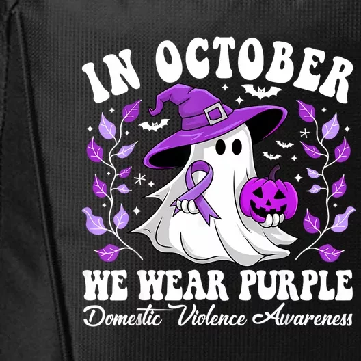 Groovy Domestic Violence Awareness Women Support Squad City Backpack