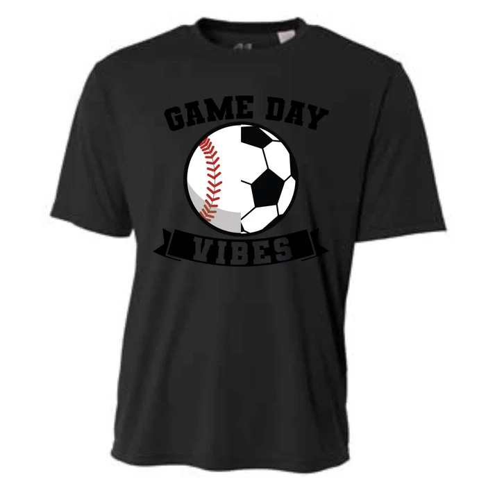 Game Day Vibes Baseball Gift Cooling Performance Crew T-Shirt