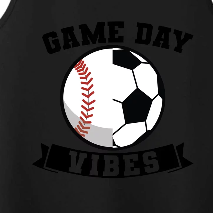 Game Day Vibes Baseball Gift Performance Tank