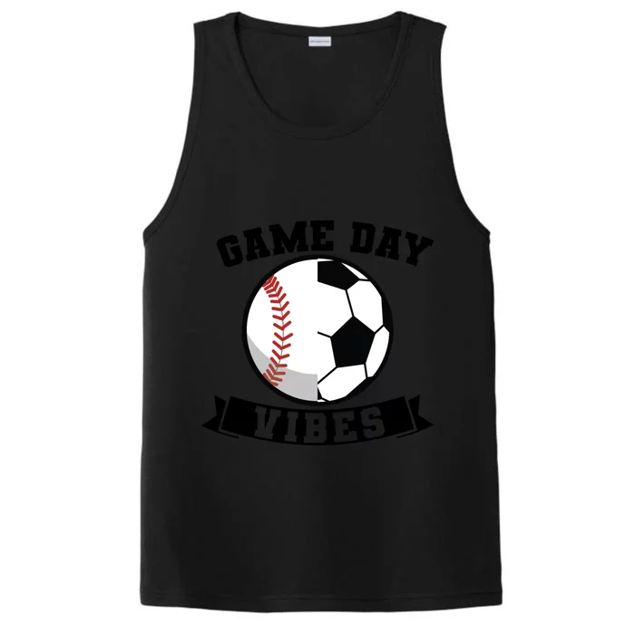 Game Day Vibes Baseball Gift Performance Tank