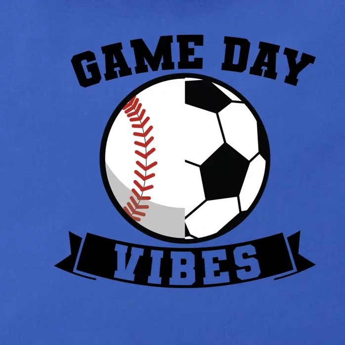 Game Day Vibes Baseball Gift Zip Tote Bag