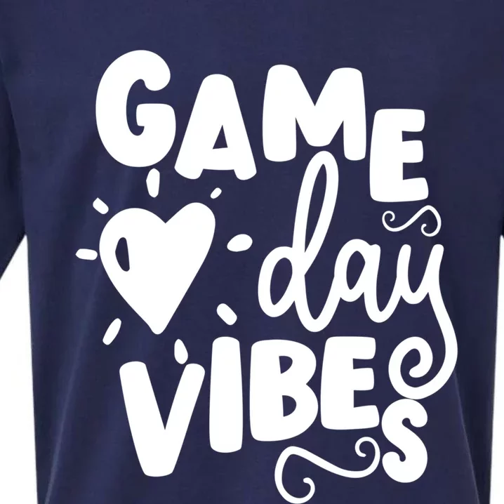 Game Day Vibes Inspirational Baseball Player Game Fan Cute Gift Sueded Cloud Jersey T-Shirt