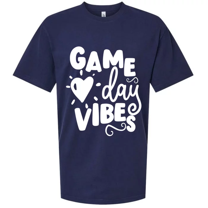 Game Day Vibes Inspirational Baseball Player Game Fan Cute Gift Sueded Cloud Jersey T-Shirt