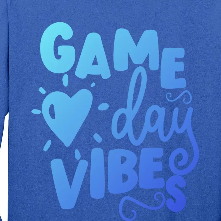 Game Day Vibes Inspirational Baseball Player Game Fan Cute Gift Tall Long Sleeve T-Shirt