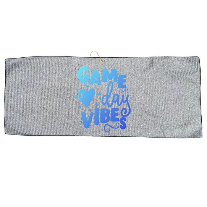 Game Day Vibes Inspirational Baseball Player Game Fan Cute Gift Large Microfiber Waffle Golf Towel